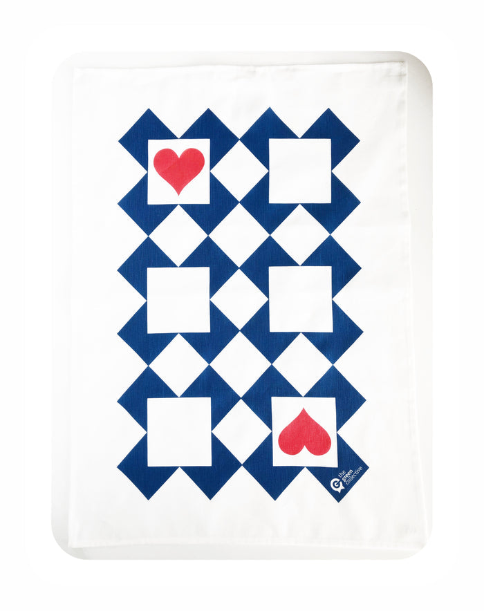 Ace Of Hearts Tea Towel