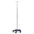 Asta portaflebo in acciaio inox con ruote MORETTI MI435- 2 ganci in plastica