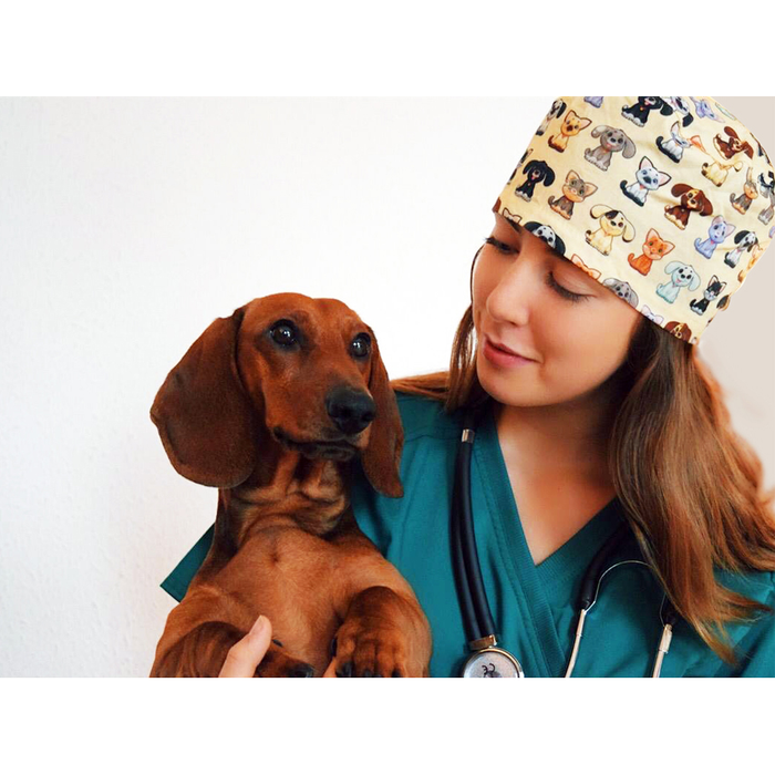 Cappellino chirurgico fantasia Pets - M