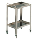 Carrello in acciaio inox 2 piani - cm 60x40x80H
