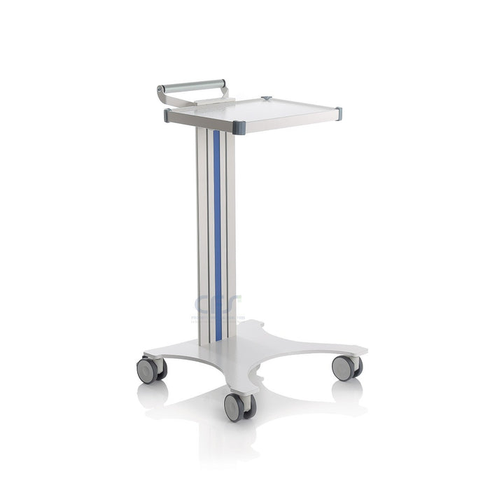 Carrello in alluminio e acciaio EOLO CI105 - Base + 1 ripiano mm 350 x 400