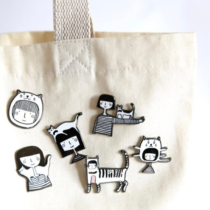 Cat On Arm Pin
