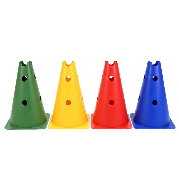 Cono forato h 30 cm per ginnastica psicomotoria-Arancione