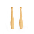 Coppia di clave in legno verniciate - medie