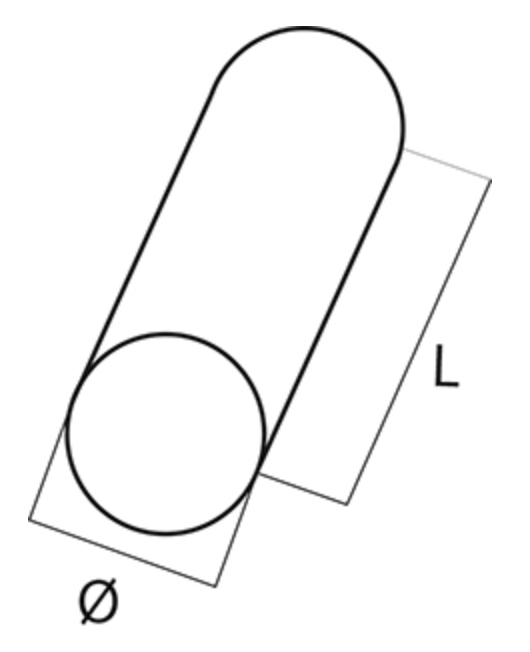 Cuscino cilindrico 100x25 cm