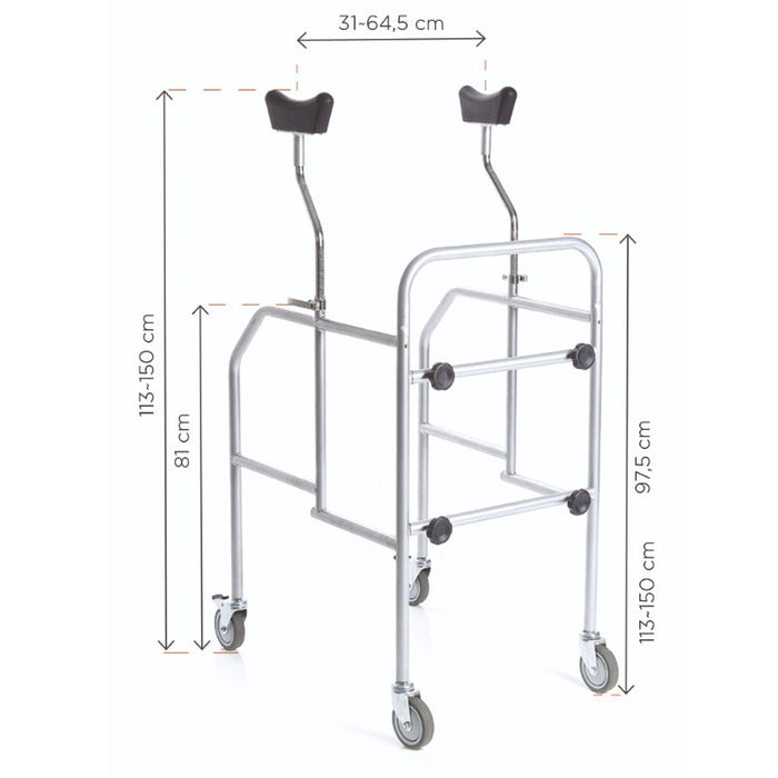 Deambulatore sottoascellare MORETTI RP755S - Smontabile