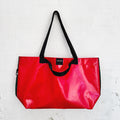 ENCORE Bag - Large red with dark green trim