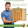 expandable bamboo drawer organizer - image 5