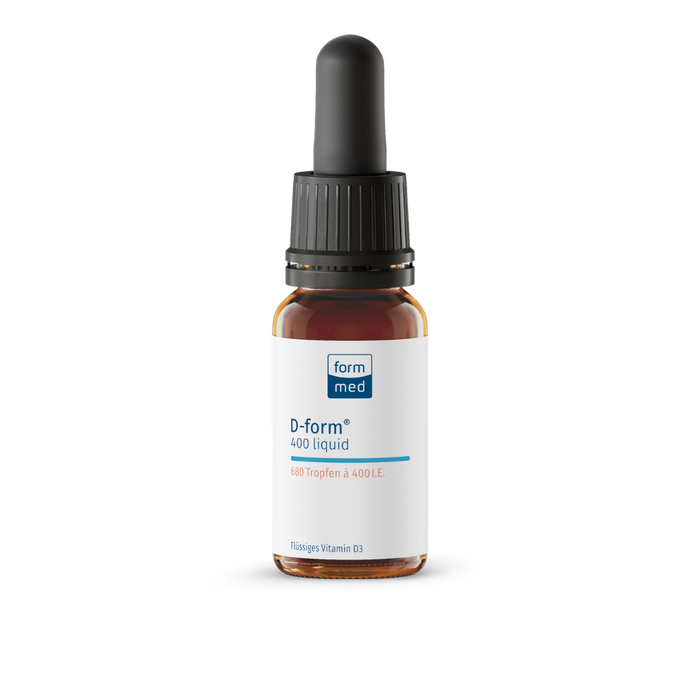 FormMed D-form® 400 liquid – Vitamin D3 drops for infants and young children, 680 drops, 400 IU per drop in MCT oil