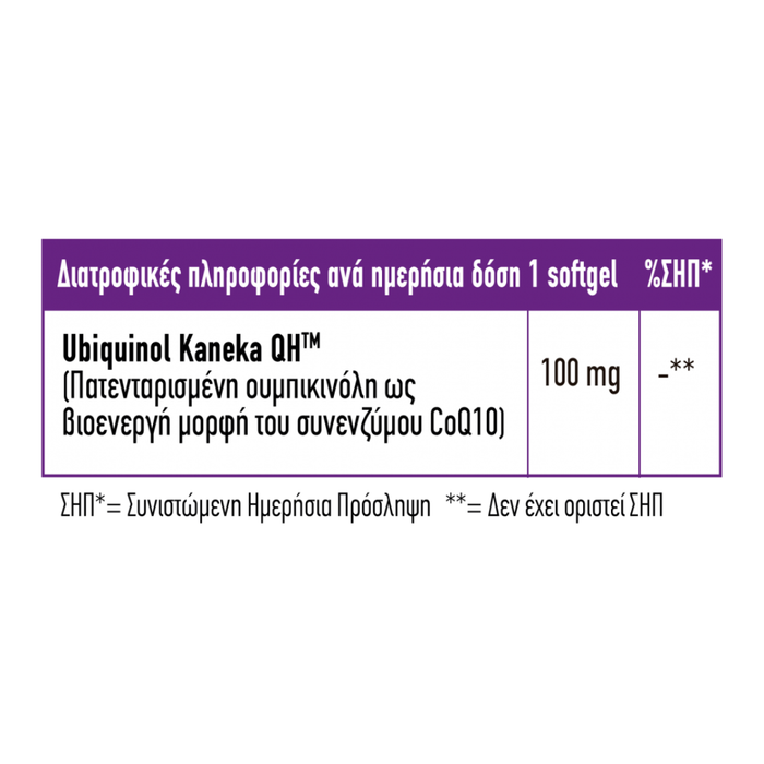Full Health | Ubiquinol Kaneka QH 100 mg 60 Softgels