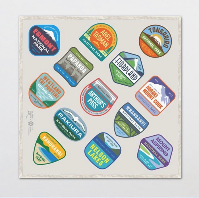 HANK - 1. NATIONAL PARKS Handkerchief by Glenn Jones