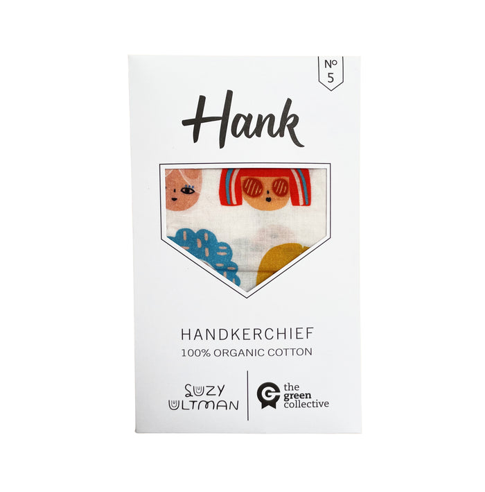 HANK - 5. FRIENDS PARADE Handkerchief by Suzy Ultman
