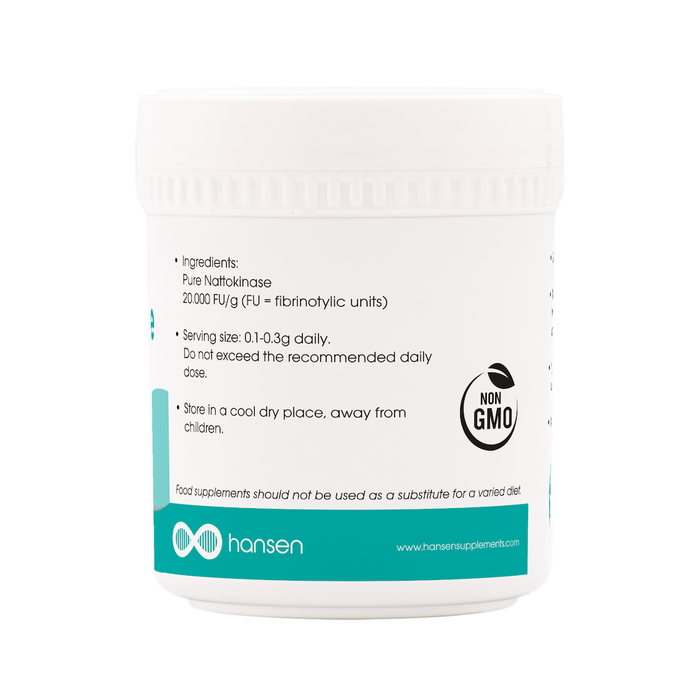 Supplement container with label on a white background