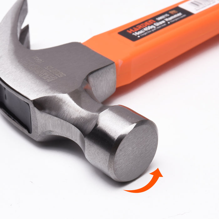 Harden Claw Hammer with Fiberglass Handle 0.50kg/16oz
