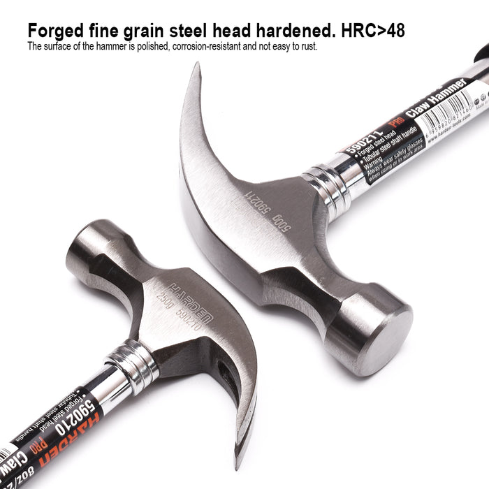 Harden Claw Hammer with Tubular Handle 0.50kg/16oz