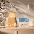 Himalayan Salt Lamp Diffuser & 12 Essential Oils Starter Bundle - SALKING