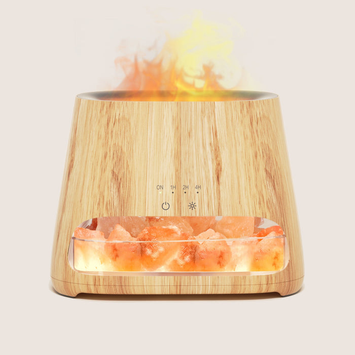 Himalayan Salt Lamp Diffuser & 12 Essential Oils Starter Bundle - SALKING