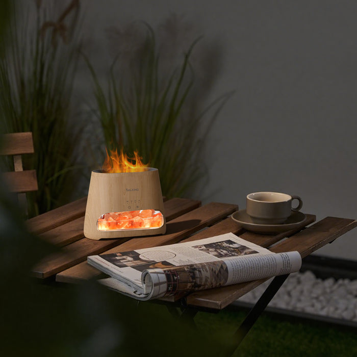 Himalayan Salt Lamp Diffuser & 12 Essential Oils Starter Bundle - SALKING