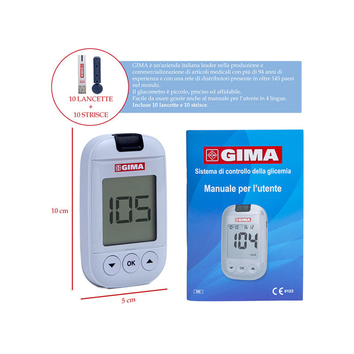 Kit glucometro GIMA Completo