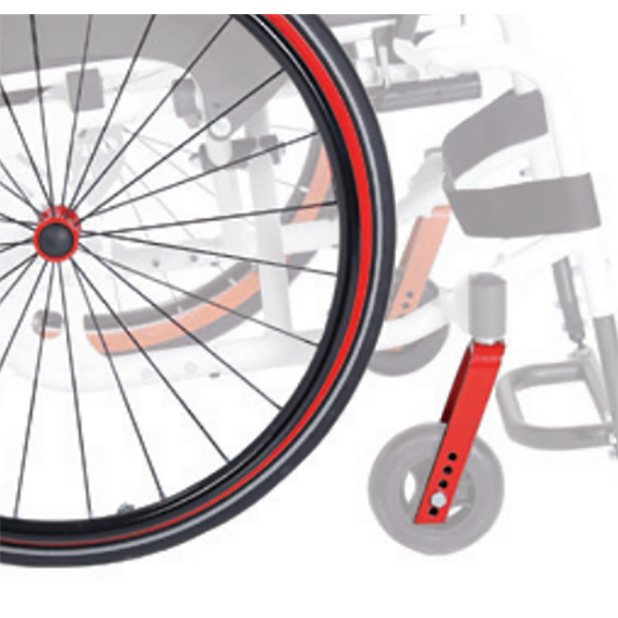 Kit ruote pneumatiche CLA250P per carrozzina MORETTI ATMOS