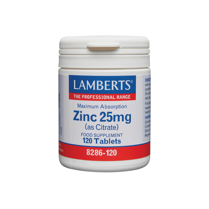 Lamberts Zinc 25mg - 120 Tablets bottle | O-Biotiqu