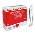 Lame bisturi monouso sterili Swann-Morton n.10 - Carbonio (conf. 100 pz.)