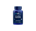 Blue bottle of Life Extension Creatine Capsules on a transparent background