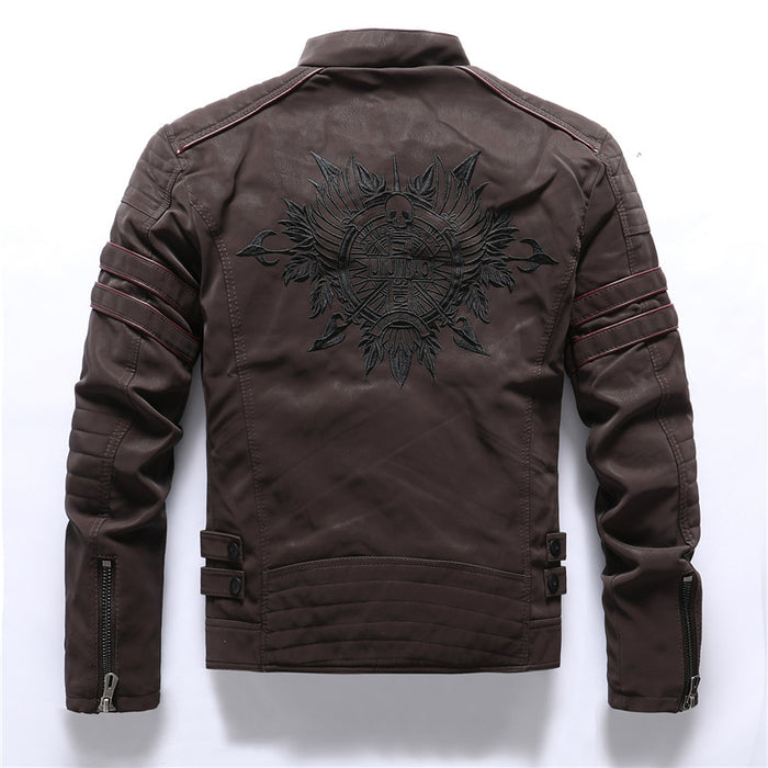 men's casual PU leather jacket - image 2