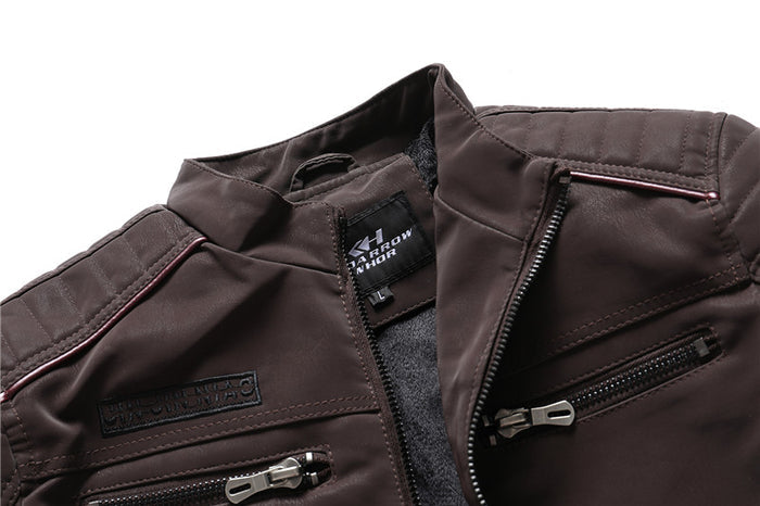 men's casual PU leather jacket - image 6