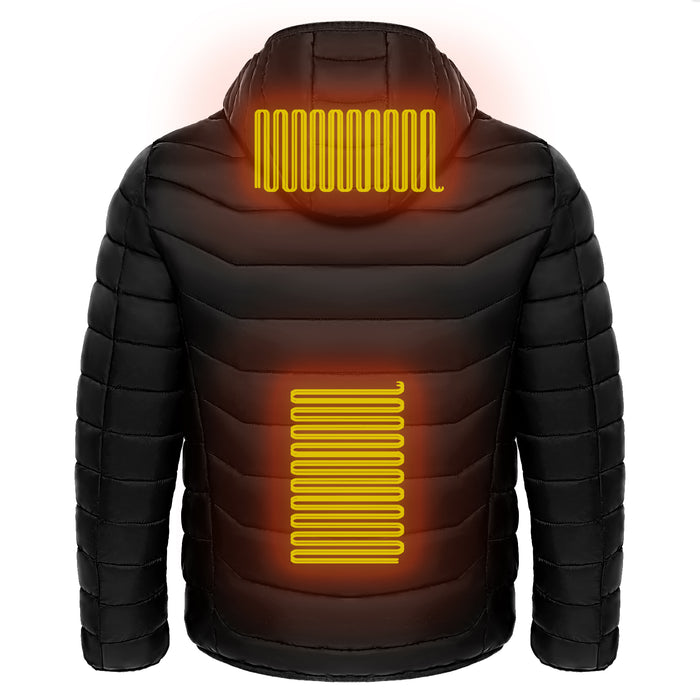 men's heated hooded puffer jacket - image 3