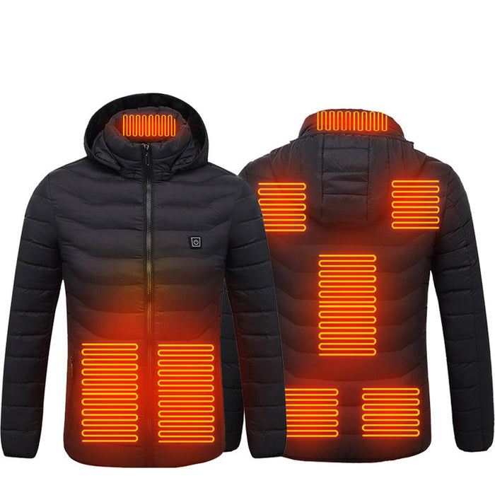 men's heated hooded puffer jacket - image 6