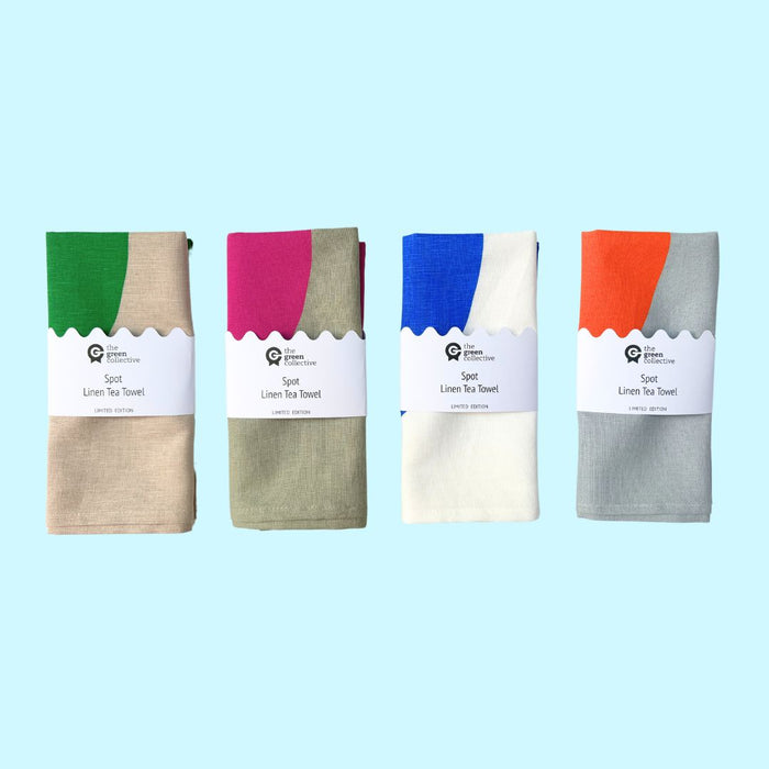 Neon Orange SPOT Tea Towel