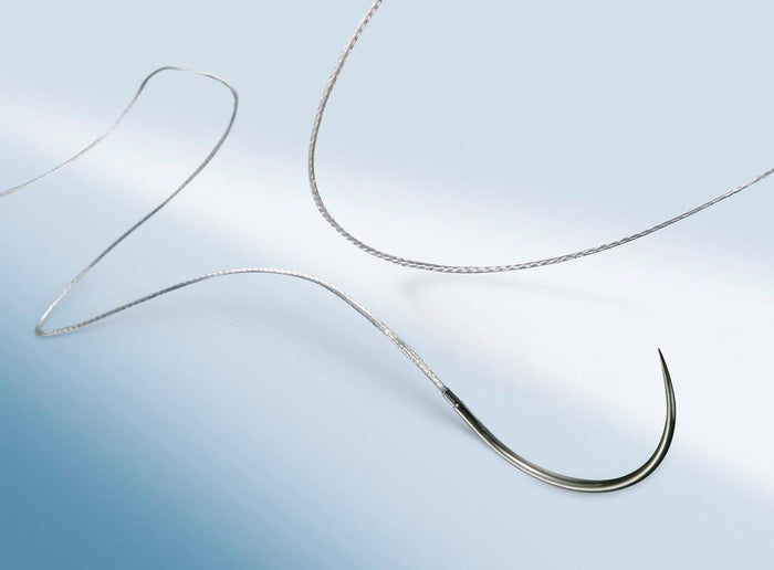 Novosyn Quick suture assorbibili in poliglactina 910, ago 3/8 16mm, USP 4/0 - filo incolore 70cm (conf. 12 pz.)