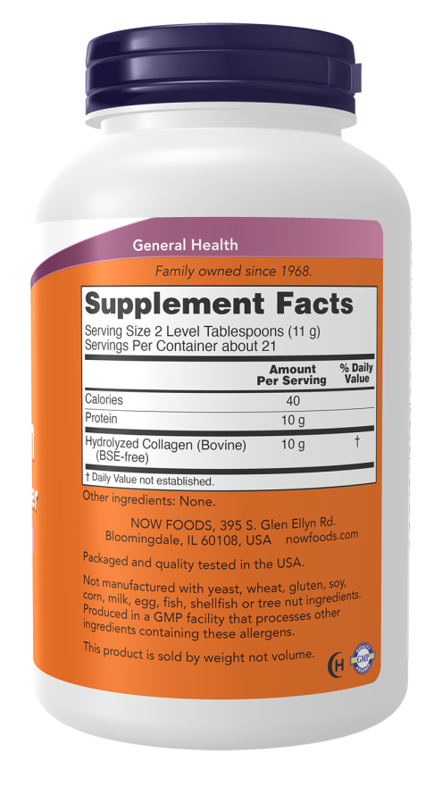 NOW Foods - Collagen Peptides Powder 227g (8 oz.)