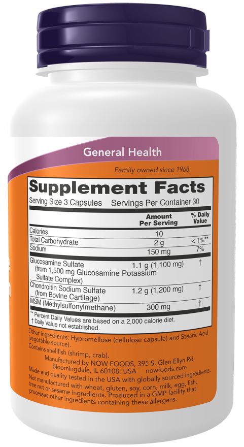 Supplement bottle with label showing 'General Health' and 'Supplement Facts'.