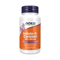 Supplement bottle labeled 'Indole-3-Carbinol' with Now brand on a white background