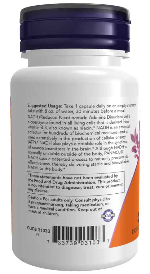 NOW Foods - NADH 10 mg Veg Capsules