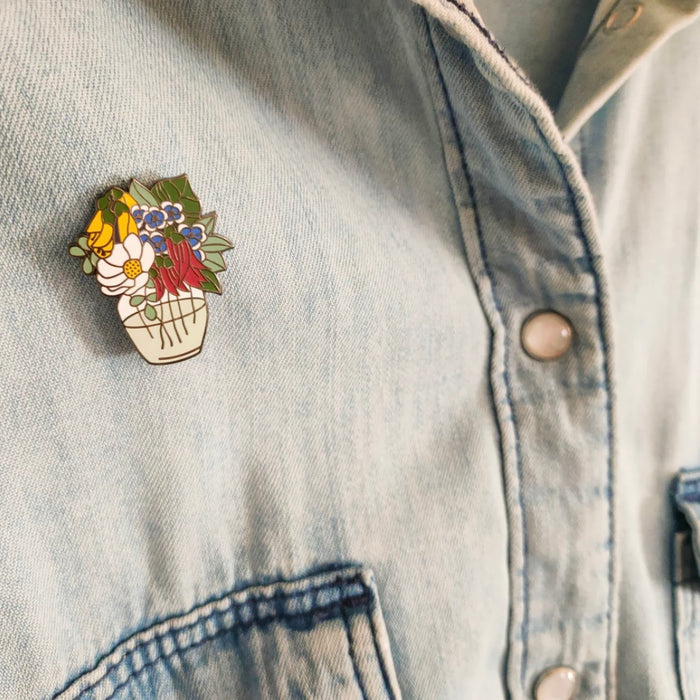 NZ Blooms Enamel Pin