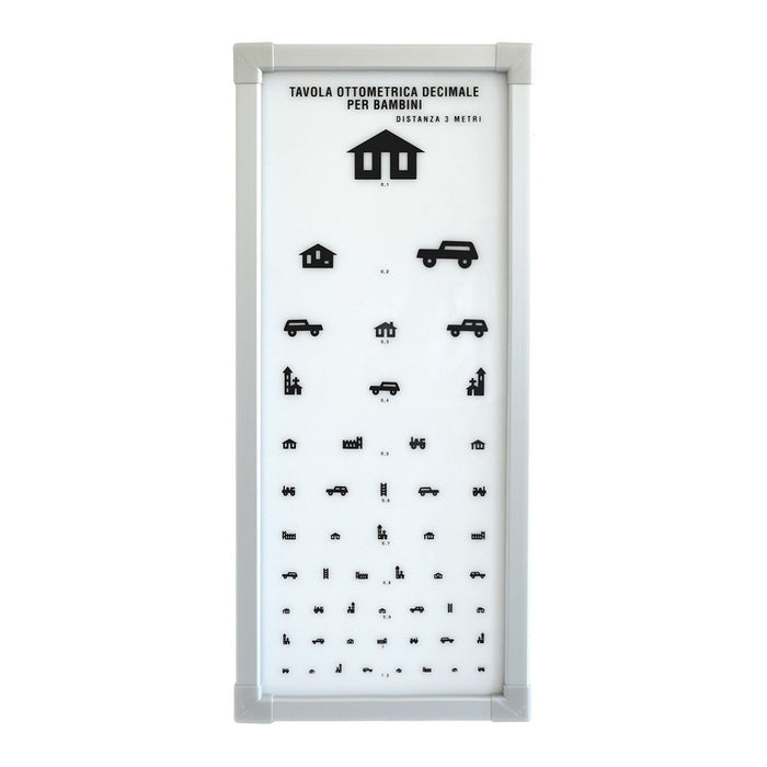 Ottotipo luminoso a LED - Pediatrico 3 metri