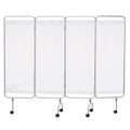 Paravento a 4 ante MORETTI MO415A in alluminio con ruote