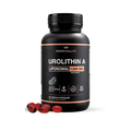 Perpetual Life Urolithin A supplement bottle with capsules on a white background