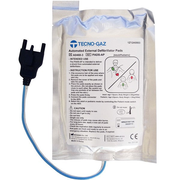 Piastre per defibrillazione TECNOHEART PLUS Adulto/Pediatrico