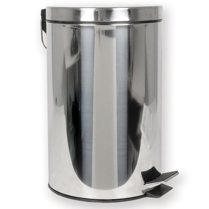 Portarifiuti inox 430 c/ secchiello in plastica - 12 L