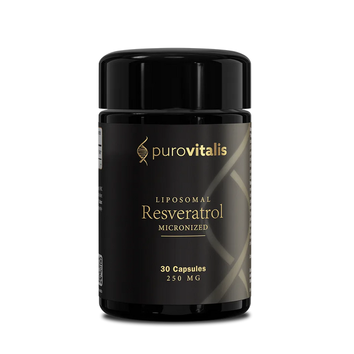 resveratrol black bottle front