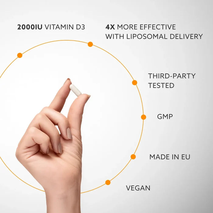 Purovitalis - Liposomal Vitamin D3 & K2 - 60 caps