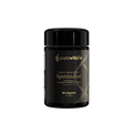 Black supplement container labeled 'purovitalis' on a transparent background