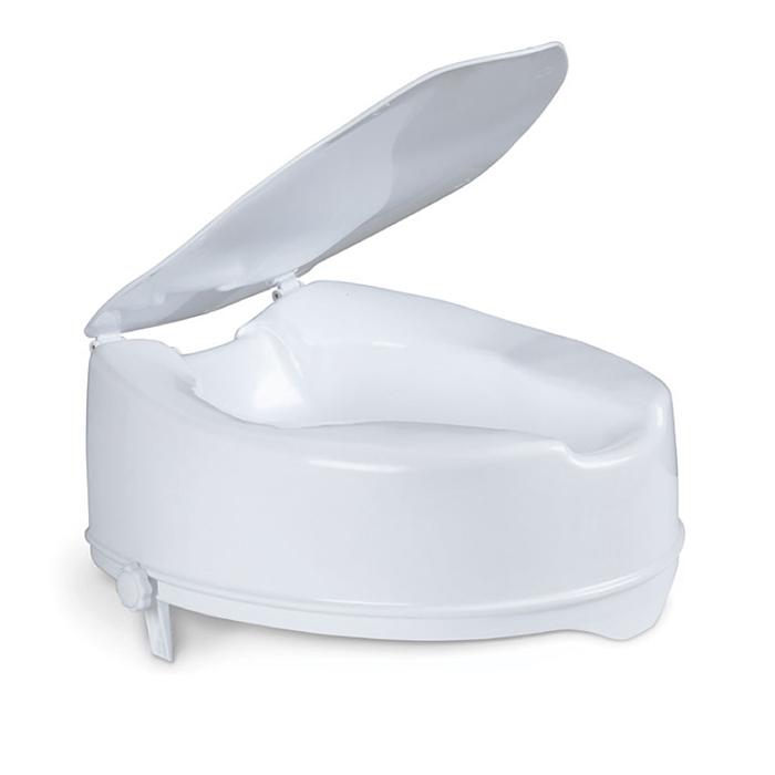 Rialzo per WC cm 14 con blocco laterale e coperchio MORETTI RP410-14