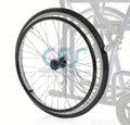Ruote posteriori in PU Ø 50 cm CPR621 per carrozzine MORETTI Skinny (coppia)