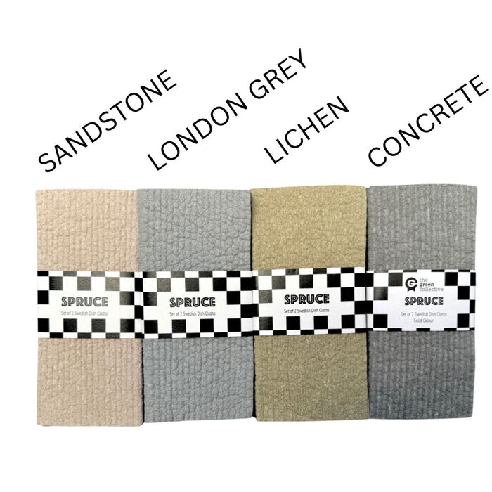 Sandstone Solid Colour SPRUCE - Set of 2 Dishcloths