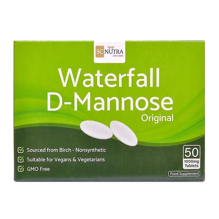 SC Nutra - Waterfall D-Mannose Original Tablets 1000mg 30-50 Tablets